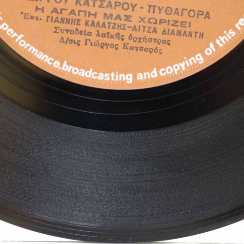 Kyra Giorgaina & I Agapi Mas Chorizei 7'' vinyl used, laiko