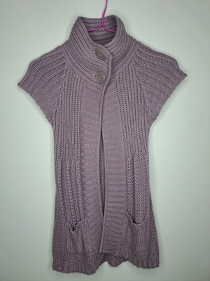 Knitted short-sleeve cardigan new, size S