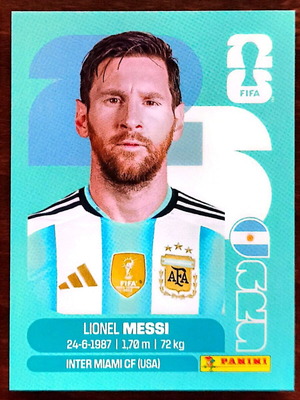 Lionel Messi ARG17 Panini FIFA World Cup 2026 sticker