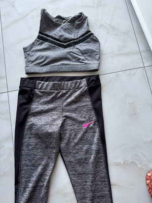 Nike gray fitness set like new, size M