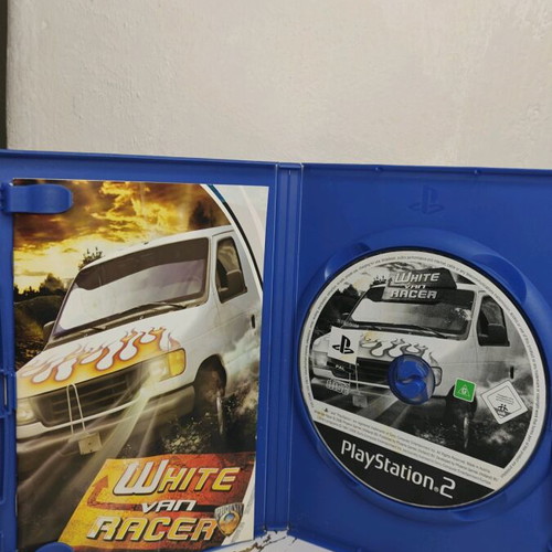 White Van Racer PlayStation 2 (PS2) used arcade racing game