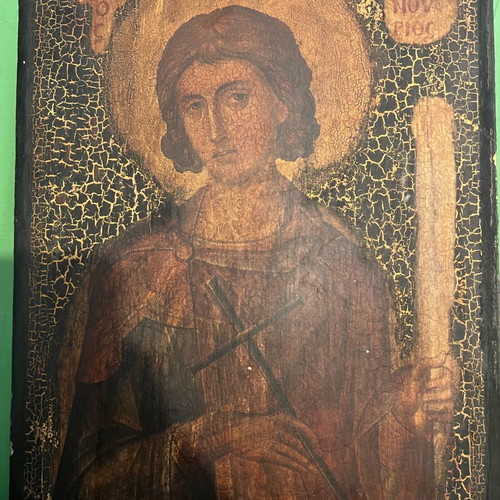 Orthodox icon of Saint Fanourios used, wooden 30x41 cm
