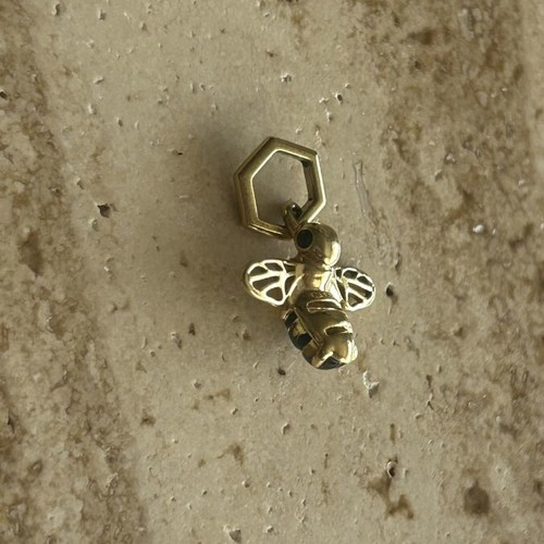 Pandora Charm Bee with Cubic Zirconia and Yellow Crystal, Like New