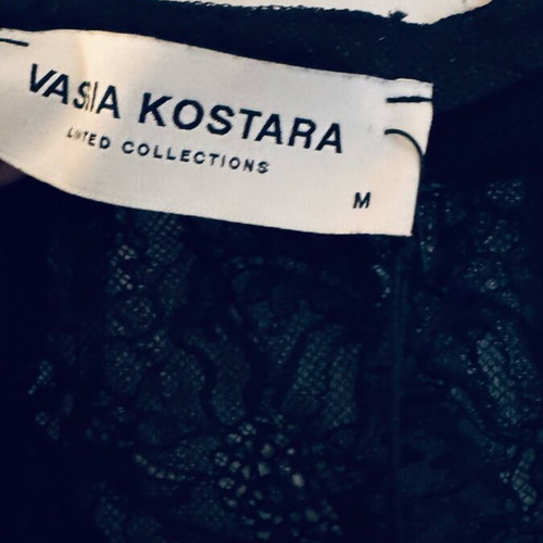 Midi lace skirt Vassia Kostara new, size Medium, black