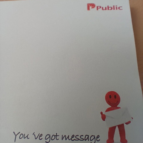 Public promotional post-it 46 sheets new