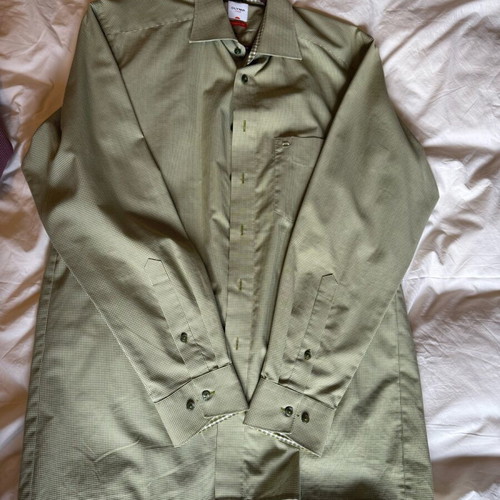 Olymp men's dress shirts new, pink and light green, size L