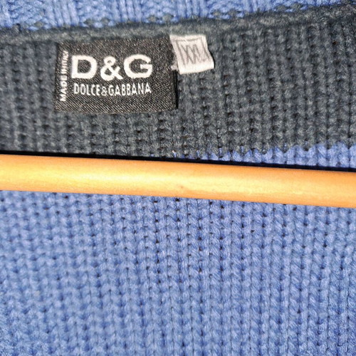 Ζακέτα ανδρική D&G XL πλεκτή μπλε/μαύρο σαν καινούργιο