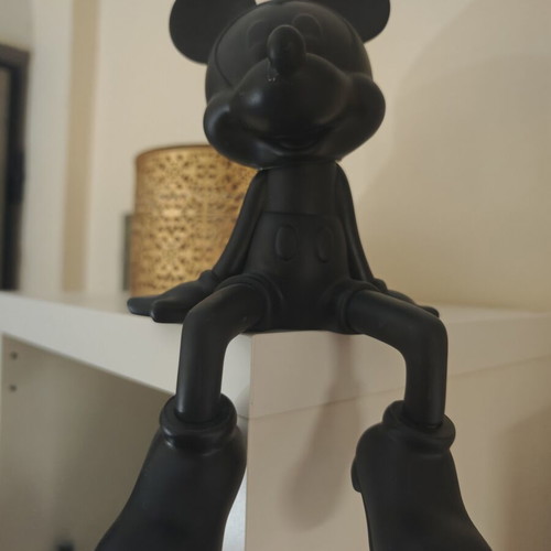 Mickey Mouse black plastic figure, new