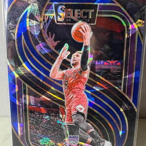 2024-25 Panini Select Basketball Premier Level Blue Ice Prizm Zach Lavine card new