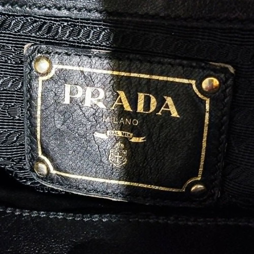 Prada vintage shoulder bag, black