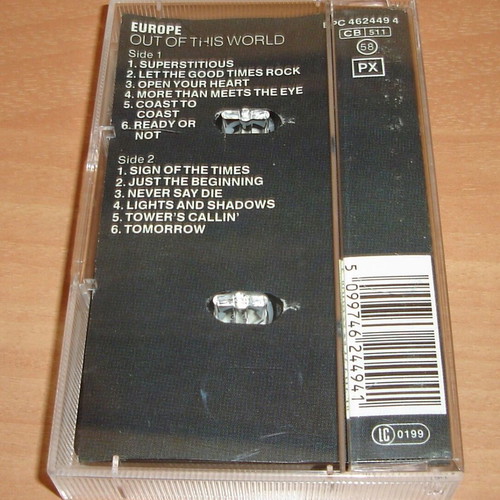 Europe Out Of This World cassette used, rock