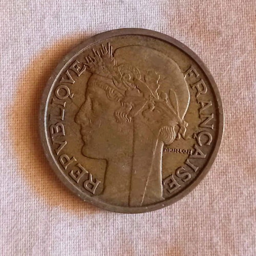 French 2 Francs 1931 coin used, key date