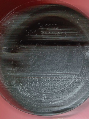 Plastic car oil cap used