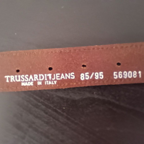 Trussardi Jeans women's belt leather and braided used