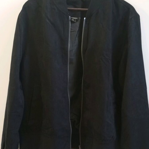 Men's jacket new thin with suede-like texture size M