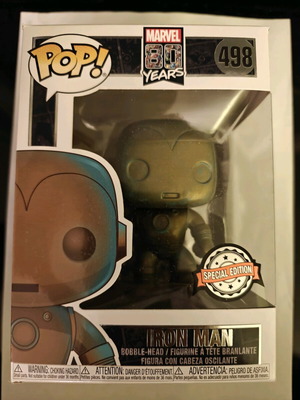 Funko POP! Marvel 80th Anniversary Iron Man (Patina) #498 Special Edition new