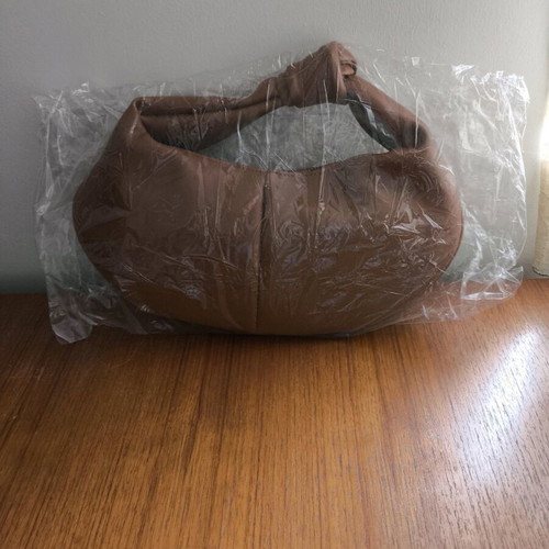 Women's handbag new brown faux leather 35×15 cm