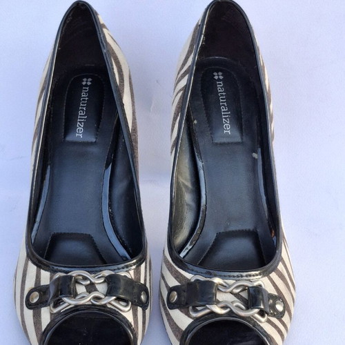 Naturalizer heels like new with zebra pattern, size 39