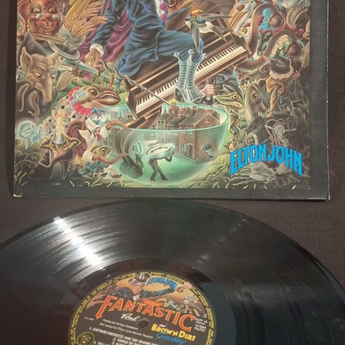 Elton John Captain Fantastic vinyl record like new