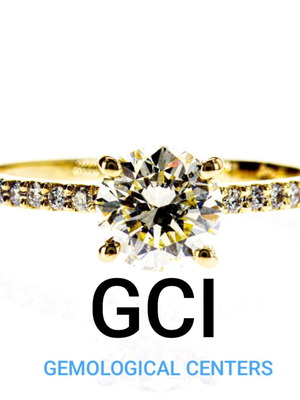 Diamond ring with light yellow 1.15 ct natural diamond, new
