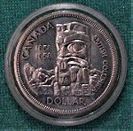  1 Dollar 1958  - Elizabeth II British Columbia