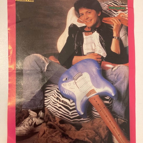 Michael J Fox Glenn Medeiros Poster like new from magazine Katerina
