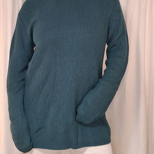 Bershka long men's sweater green like new size M