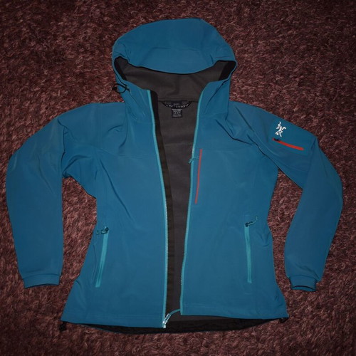 Arcteryx Gamma MX Hoody women's softshell jacket size L used, blue