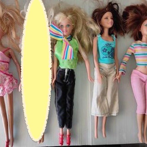 Barbie μεταχειρισμένες, πακέτο 54 κούκλες με μερικές διαφορετικές