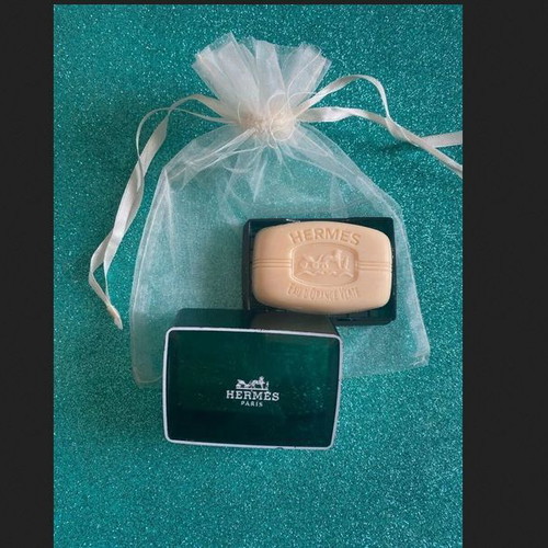 Hermes soap with travel case new