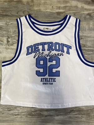 FB Sister Detroit Michigan 92 Basketball Crop Jersey Tank Top XS used