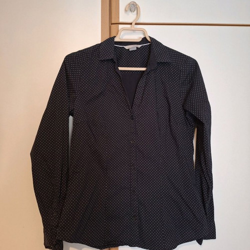H&M shirt black polka dot small like new