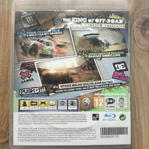 Colin McRae Dirt 2 PlayStation 3 game like new English version
