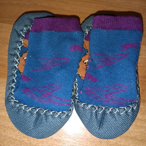 Children's wool slippers new, multicolor, size 28