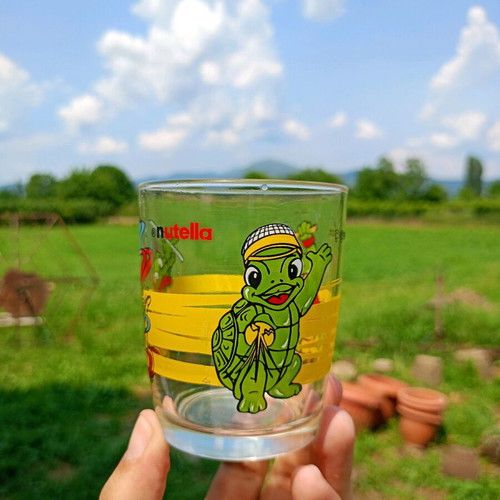 Nutella glass used, collectible