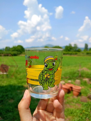 Nutella glass used, collectible