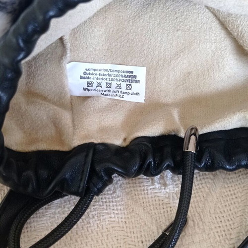 Fur pouch bag like new with zebra pattern crossbody