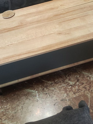 Sonoma coffee table with storage and shelves, like new