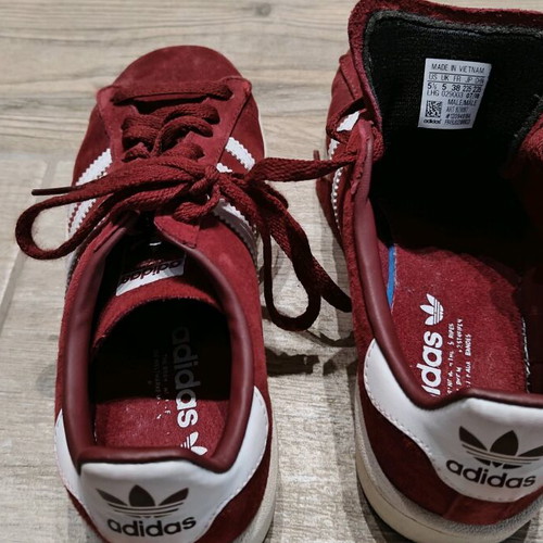 Adidas Campus athletic shoes like new, size 38, red