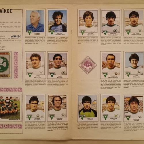 Football 83 Panini sticker album used with 431 stickers