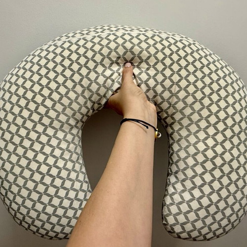 Nursing pillow double-sided with removable cotton cover