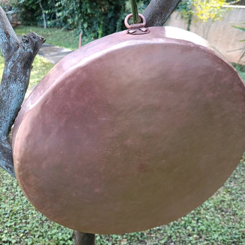 Copper Heavy Handcrafted Hammered Tray like new, Epirus