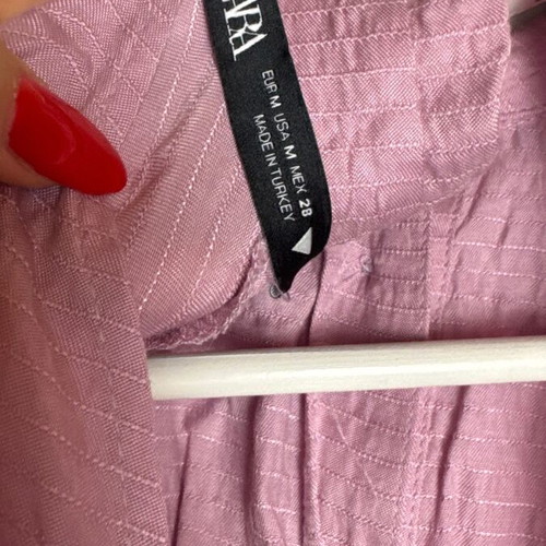 Zara women's lilac shirt like new, loose fit, size M