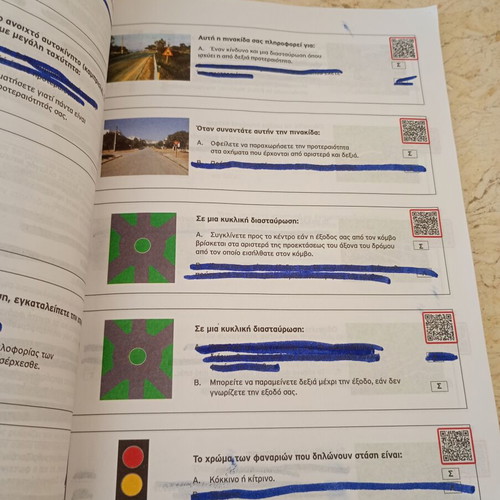 Explanations of Car Driver Candidate Questionnaire used