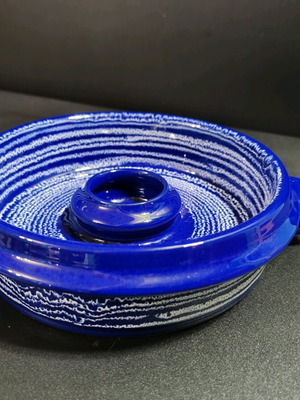 Vintage Hallstatt Austria ceramic chip and dip bowl new