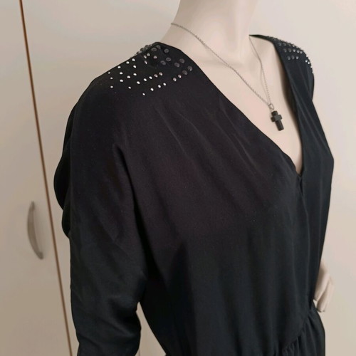 Zara Trafaluc Black Mini Dress with Studs and Pockets S used