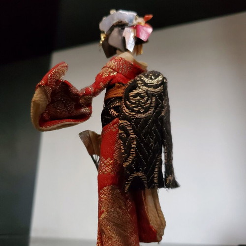 Handmade Asian Geisha Style Figurine used, vintage decoration