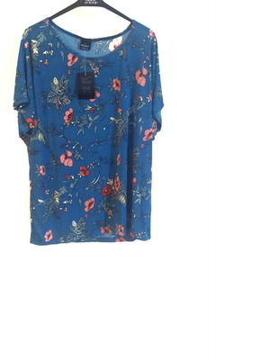 Turquoise blouse new, elastic fabric, size XXL