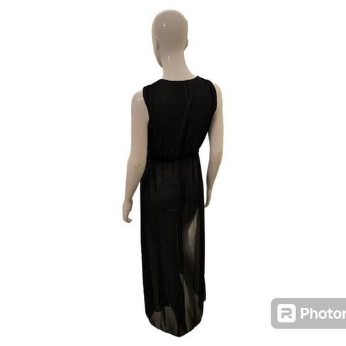 Black beach caftan new one size see through