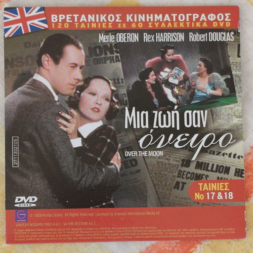 Over the Moon DVD, romantic comedy and Elephant Boy DVD, adventure drama